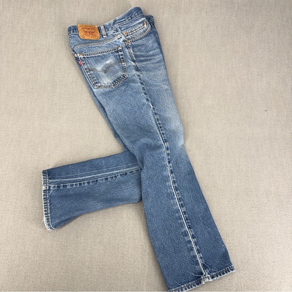 Vintage Y2K Levis 517 Jeans Mens 34x31 (Fits 32x30) Bootcut Fade Wallet Mark 90s - Picture 13 of 13